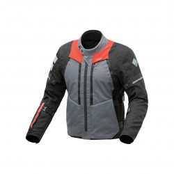 T.UR - GIACCA MOTO TOURING NEVADA NERO/GRIGIO/ROSSO