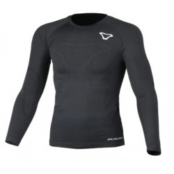 MACNA - MAGLIA INTIMO TECNICO ESTIVO DESERT MANICHE LUNGHE - NERO