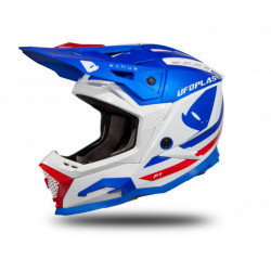 UFO - CASCO MOTOCROSS ECHUS - BLU/BIANCO/ROSSO