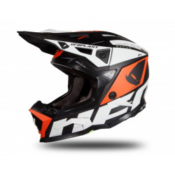 UFO - CASCO MOTOCROSS ECHUS - NERO/ARANCIONE/BIANCO