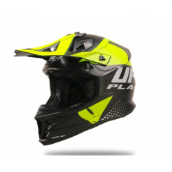 UFO - CASCO MOTOCROSS INTREPID - NERO/GIALLO FLUO