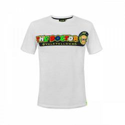 VR46 - T-SHIRT CUPOLINO - BIANCO