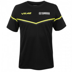 VR46 - T-SHIRT TECNICA YAMAHA - NERO