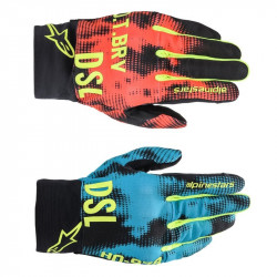 ALPINESTARS - GUANTI MOTO ESTIVI DIESEL SHOTARO ARRUZZO/GIALLO FLUO/ROSSO