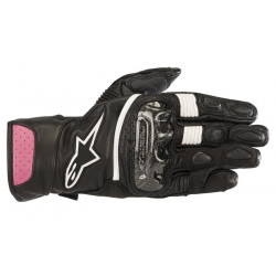 ALPINESTARS - GUANTI MOTO IN PELLE DONNA STELLA SP-2 V2 NERO/ROSA