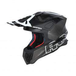 ACERBIS - CASCO MOTOCROSS AIRSTRIKE C - CARBONIO/BIANCO
