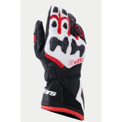 ALPINESTARS - GUANTI MOTO IN PELLE SP-9 - NERO/BIANCO/ROSSO