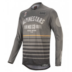 ALPINESTARS - MAGLIA MOTOCROSS RACER TECH FLAGSHIP - NERO/GRIGIO/ARANCIONE