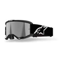 ALPINESTARS - MASCHERINA MOTOCROSS VISION 5 CORP LENTE A SPECCHIO ARGENTO - NERO
