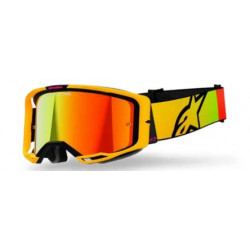 ALPINESTARS - MASCHERINA MOTOCROSS VISION 8 CORP LENTE A SPECCHIO ROSSA - GIALLO/ROSA