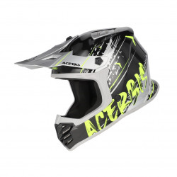 ACERBIS - CASCO MOTOCROSS PROFILE BAMBINO - GRIGIO/GIALLO FLUO