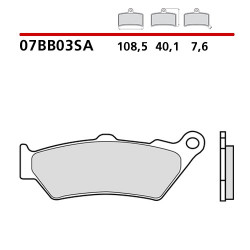 BREMBO - PASTIGLIE 07BB03SA SINTERIZZATE MESCOLA SA