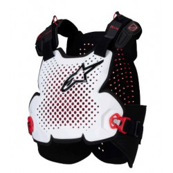 ALPINESTARS - PETTORINA MOTOCROSS A-4 PLASMA CHEST PROTECTOR - BIANCO/ROSSO