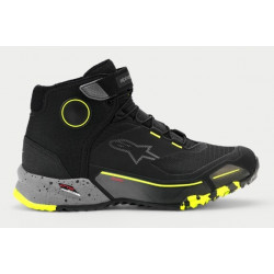 ALPINESTARS - SCARPE TECNICHE MOTO CR-X DRYSTAR - NERO/GRIGIO/GIALLO FLUO