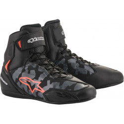 ALPINESTARS - SCARPE TECNICHE MOTO FASTER-3 NERO/GRIGIO/CAMO/ROSSO FLUO